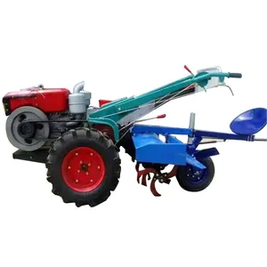 الديزل محرك Walking-tractor-22hp 25hp المشي وراء جرار المحراث مزرعة اثنين عجلة 20 hp جرار مشي