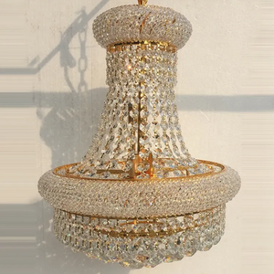 Yeni stil Modern otel altın kristal kolye avize ışık oturma odası için - Product Image 4