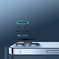 Lentille de caméra lumineuse multicolore pour iphone 13 promax protecteur d'objectif de caméra brillant pour iphone 14promax