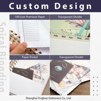 Agenda de Lujo Personalizada con Lista de Tareas, 8.45 x 5.7', Tapa Dura, Cubierta de Papel, Diario Personalizado con Logotipo, Planificador, Cuaderno Espiral