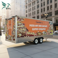 Camion de restauration rapide entièrement équipé Dream Fly 18 pieds, galvanisé, à 3 roues, remorque mobile pour la vente de snacks, homologué CE/DOT/ISO9001