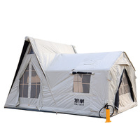 Tente de camping gonflable personnalisée, grande, quatre saisons, protection UV, protection solaire, protection contre les moustiques, imperméable