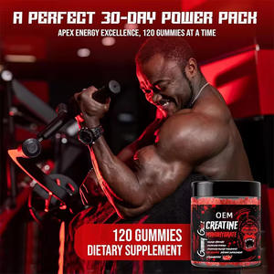 Gommes à la créatine pour la croissance musculaire Supplément pré-entraînement OEM/ODM Monohydrate Energy Gummy - Product Image 4