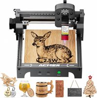 Machine de gravure laser ACMER S1 2500mW pour bois et acrylique |   Surface de travail de 130x130 mm, design compact pour bureau, garantie d'un an, artisanat DIY