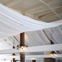 5ftx32ft blanc plafond rideaux rideau décoration mariage tissu mousseline de soie toile de fond rideaux