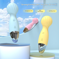 Wiederaufladbarer Silikon-Mini-Massager Vibrator 12 Vibrationsmodi AV-Vibrator Flirt-Vibro-Eier Erotikspielzeug für Erwachsene