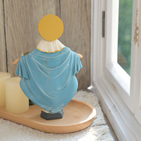 Produits en stock Statues religieuses catholiques en résine Statue de la Madone et de l'Enfant Statue de la Vierge Marie Bronze moderne Vierge Marie