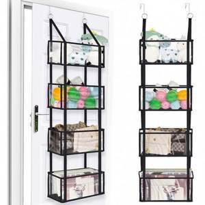 Multifunctional Shelf Closet Holders Foldable PVC <b>Clothes</b> Hanging Closet Organizer Storage with <b>Draw</b> - Product Image 3