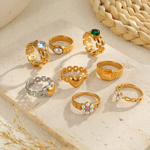 Bague Montre en Acier Inoxydable 316L Plaqué Or 14k 18k Anti-ternissement avec Zircon Tendance pour Femme - Product Image 2