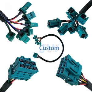 Harness Kabel Otomotif Kustom Dengan Adaptor Konektor Teal Kabel Panjang Kustom untuk Elektronik Kendaraan - Product Image 2