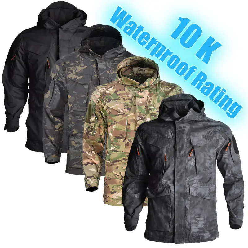 10K Waterproof Rating Fishing Hunting Jacket Custom Thermal Windbreaker Camo Winter Rain Men Breathable Fishing Jacket