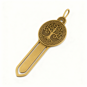 Personalized Custom Design Metal Crafts Souvenir Gift Epoxy Etching 3D Brass Embossed Bookmark for Book