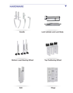 Porte e Finestre Commerciali AMJ Antivento e Impermeabili, Porta in Vetro Anticorrosione, Porta Pieghevole in <span class=keywords><strong>Alluminio</strong></span> Anodizzato per Zone Costiere - Product Image 3
