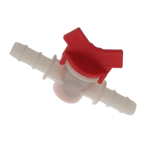 Vanne à bille en plastique à deux voies avec filetage mâle 1/2" 3/4" pour aquarium, jardin, micro-irrigation - Product Image 3