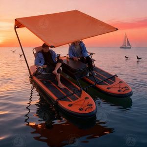<span class=keywords><strong>Bateau</strong></span> ponton d'eau <span class=keywords><strong>de</strong></span> cadre <span class=keywords><strong>de</strong></span> connecteur <span class=keywords><strong>de</strong></span> sup <span class=keywords><strong>de</strong></span> catamaran gonflable d'approvisionnement direct d'usine avec l'auvent <span class=keywords><strong>de</strong></span> <span class=keywords><strong>moteur</strong></span> pour des loisirs - Product Image 1