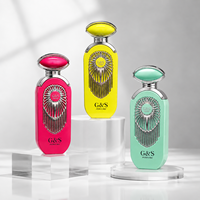 Flacon de parfum de luxe en verre, nouveau design carré unique, 30 ml/50 ml/100 ml, flacon de parfum avec couleurs et emballages personnalisés
