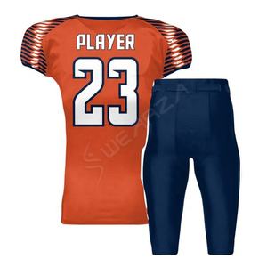 Diseños de camiseta de fútbol americano Uniforme de fútbol Sublimación Ropa de equipo Impresión de sublimación personalizada Diseño de uniforme de fútbol - Product Image 2