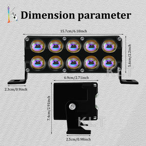 Foco de Aluminio de Alta <span class=keywords><strong>Calidad</strong></span> para Automóviles, Haz de Luz Intermitente en Cascada para SUV, Camiones, Vehículos Todoterreno, Conducción Fácil, Instalación Sencilla - Product Image 3