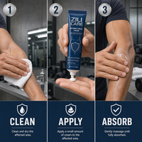 Crème d'hygiène intime pour hommes en marque blanche, Soin apaisant pour les zones intimes, Commande personnalisée OEM, MOQ 50 boîtes
