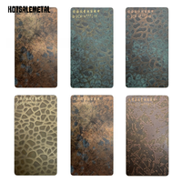 Feuille décorative plaquée enduite en cuivre/laiton de couleur bronze antique décorative 304 feuille antique inoxydable d'acier inoxydable
