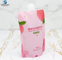 Emballage liquide en crème PE 100% recyclable et écologique, poche à bec verseur pour les soins cosmétiques de la peau
