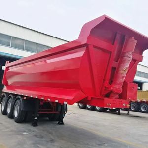 Remolque Volquete Hidráulico de 3 Ejes en Forma de U, Semirremolque Volquete para Construcción, Precio de Fábrica - Product Image 4