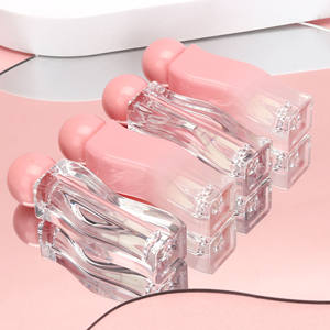Spot 2,5 ml Transparente Wave Pink Cover Tubo de brillo de labios Tubos de brillo de labios personalizados Tubos de brillo de labios rosa - Product Image 5