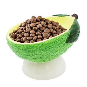 Bol pour animaux de compagnie en céramique artisanale en gros, bol surélevé incliné, design pour une alimentation saine, OEM ODM, distributeur de nourriture personnalisé pour chien et chat - Product Image 1