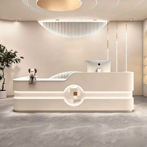 Company Front <b>Desk</b> Reception <b>Desk</b> Welcome <b>Desk</b> High end Simple Modern Store Beauty Salon <b>Small</b> Counter - Product Image 3