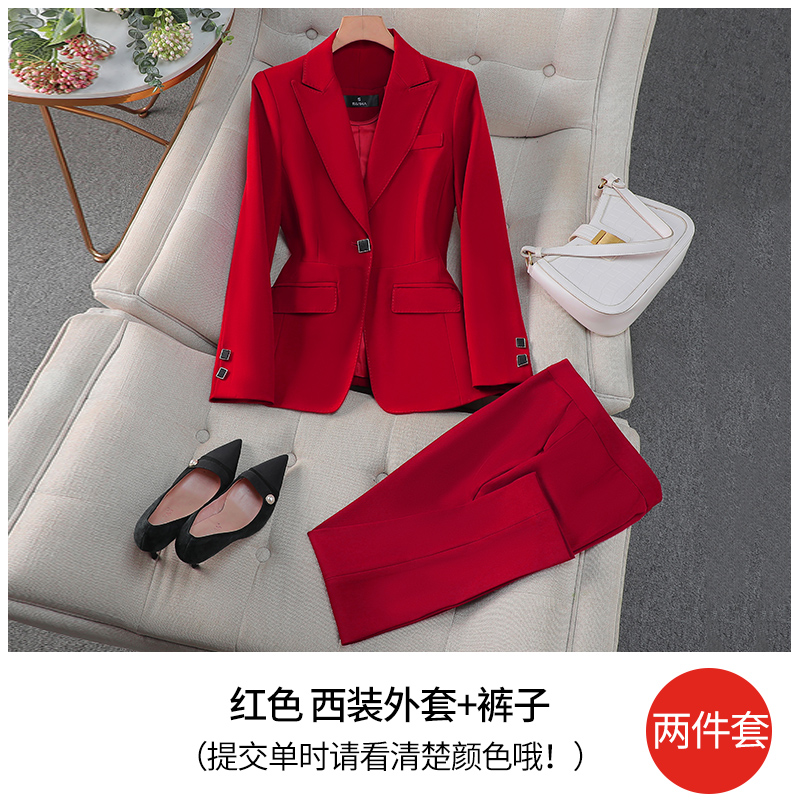 Red coat+pants