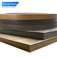 Bande de chantournage PVC de haute qualité de marque TOCO, accessoires de meubles avec grain de bois massif, couleurs très brillantes pour armoires et tables