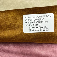 Tissu d'ameublement imprimé en velours hollandais 100 % polyester, poids moyen 180-400 g/m², pour canapé