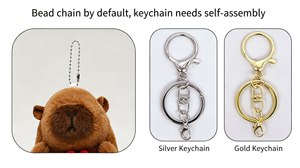 QY ของที่ระลึกการ์ตูน Kawaii capybara น่ารักกระเป๋าจี้ห้อยเครื่องประดับตุ๊กตาสัตว์ยัดไส้ของเล่น - Product Image 6
