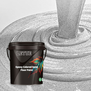Foshan Factory Wholesale Marble Stone Effect Non Slip Self Leveling Waterproof <b>Epoxy</b> <b>Coloured</b> Sand Floor Paint - Product Image 2
