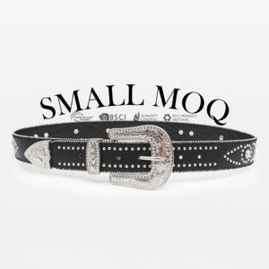 Cinturón de diamantes de imitación de aleación de cuero Pu estilo punk para mujer Bb <span class=keywords><strong>Simon</strong></span> de moda personalizada - Product Image 1