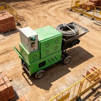Machine à projeter du ciment et du béton durable 220V avec un flux uniforme pour les travaux de murs extérieurs