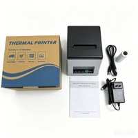 Imprimante thermique mini 80 mm 8360 avec coupe-papier automatique, interface USB+BT, largement utilisée dans les supermarchés, imprimante de reçus couleur pour points de vente