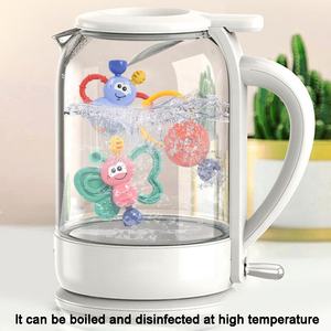 Nouvelle arrivée hochets pour bébé bouillants ensemble de dentition stockage d'animaux <span class=keywords><strong>voiture</strong></span> hochets de dentition jouet pour bébé avec musique son et lumières - Product Image 6