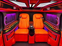 Kit intérieur en cuir de luxe personnalisé pour Mercedes Benz Sprinter/Vito/V-Class Metris W447 V300 V250d V300d Hiace Full
