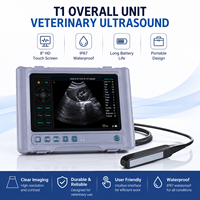 Échographe vétérinaire portable, design tablette, écran tactile HD 8 pouces, sonde linéaire pour le contrôle de la gestation des bovins et des équidés