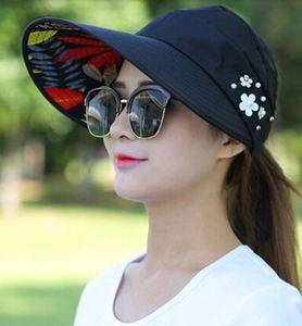 <b>Women</b> <b>Sun</b> <b>Hats</b> Visor Fishing Fisher Beach <b>Hat</b> UV Protection Cap Casual <b>Women</b> Summer Caps Ponytail Wide Brim <b>Hat</b> - Product Image 3