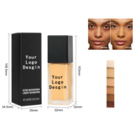 Fond de Teint Liquide Mat Couvrant à Haute Performance, Maquillage Waterproof pour le Visage, Fabrication de Cosmétiques, Marque Privée