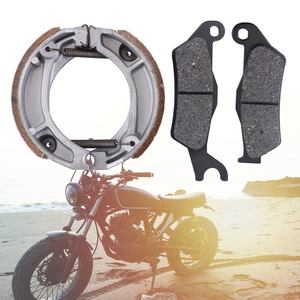 Juego de Pastillas y Zapatas de Freno de Disco Semimetálicas Delanteras y Traseras para Motocicleta Honda Cb1 <span class=keywords><strong>Cb</strong></span> <span class=keywords><strong>110</strong></span>, 1 Disco + 2 Tambores, Venta al Por Mayor - Product Image 6