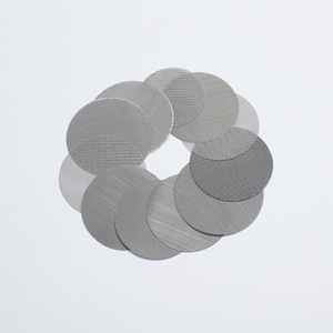 Disques filtrants ronds en acier inoxydable personnalisables pour extrudeuses de plastique et équipements de filtration industrielle - Product Image 1