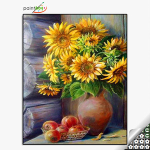 Peinture diamant colorée en tournesol, 40x50 cm, bricolage, belle perceuse ronde ou carrée, sans cadre, décoration de la maison - Product Image 6