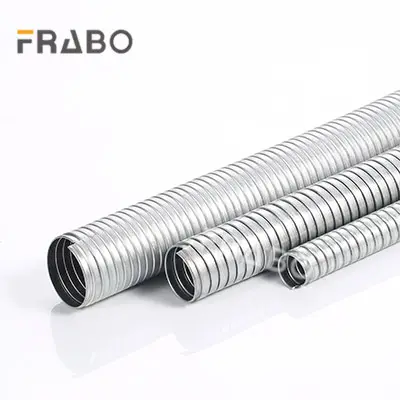 Factory direct 4" corrugated double interlock G.I.flexible conduit