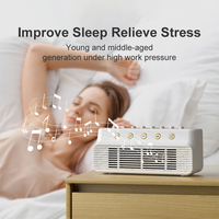 Nouvelle machine à bruit blanc portable tendance avec haut-parleur USB, 8 sons naturels apaisants, thérapie musicale, pour la maison et le sommeil, en plastique
