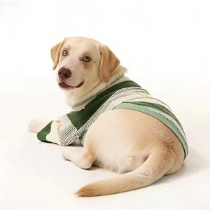 Einfache Retro-Hundekleidung für Kleine und Mittelgroße Hunde Schnauzer Border Collie Golden Retriever Labrador Gestreiftes T-Shirt Alle Rassen - Product Image 2