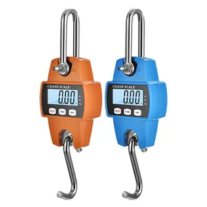 300kg Portable Electronic Crane Scale Mini Portable Electronic Weight Tool 50kg 100kg 200kg 400kg OEM Backlit LCD Display PT-152