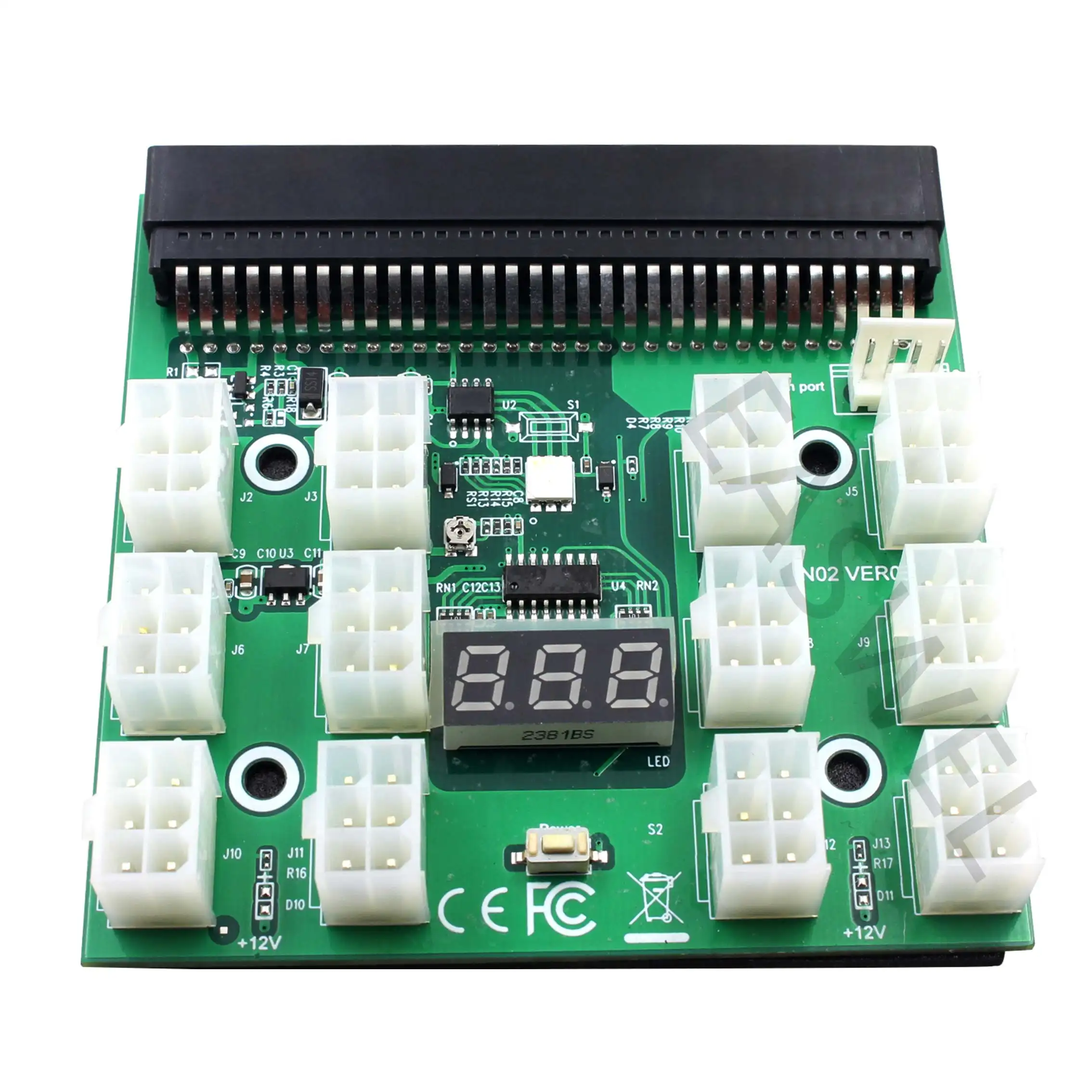New PCI-E 12V Breakout Board Adapter cho 750W/1200W/1500W máy chủ cung cấp điện
